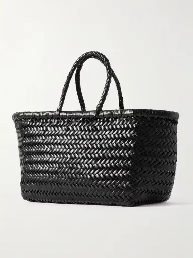 Dragon Diffusion Bamboo Triple Jump Small Woven Leather Tote | Thumbnail 3