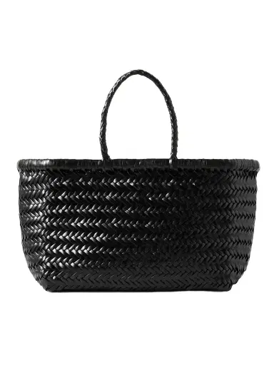 Dragon Diffusion Bamboo Triple Jump Small Woven Leather Tote | Thumbnail 1