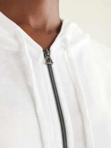 James Perse French Cotton-terry Hoodie | Thumbnail 5 James Perse French Cotton-terry Hoodie | Thumbnail 5