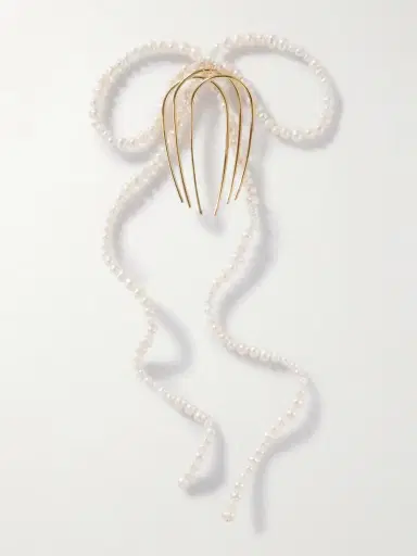 Completedworks Gold-plated Pearl Hair Comb | Thumbnail 3