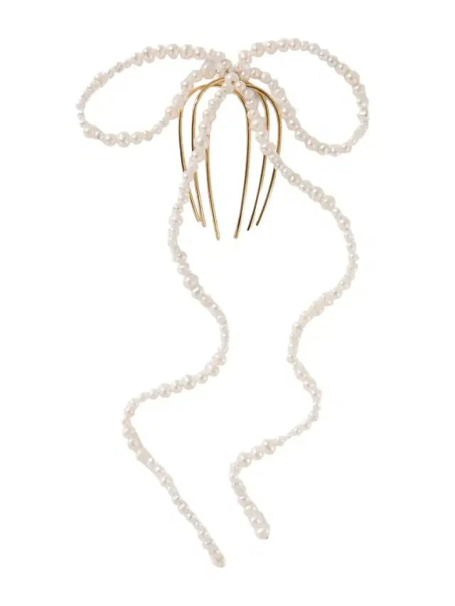 Completedworks Gold-plated Pearl Hair Comb