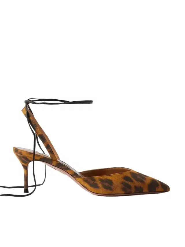 Beyond Leather-trimmed Leopard-print Suede Pumps