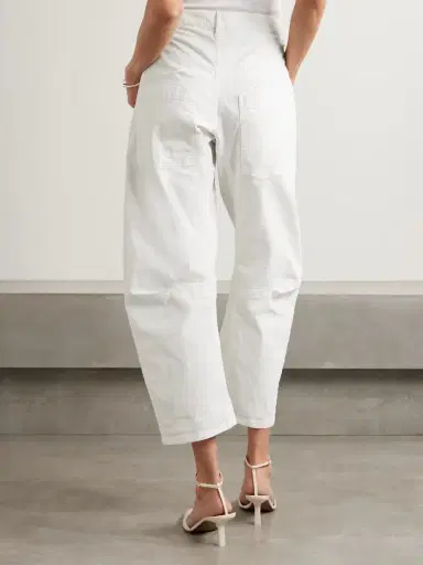 Nili Lotan Shon Cotton-blend Twill Tapered Pants | Thumbnail 4