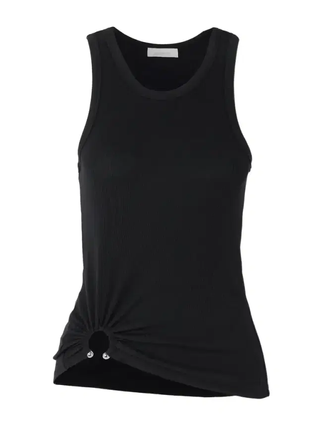 Rabanne Embellished Gathered Ribbed Stretch-cotton Jersey Tank