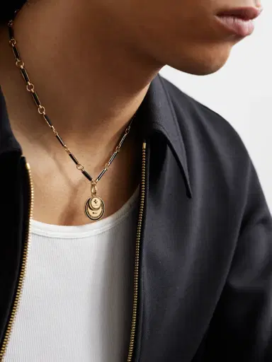 Foundrae Ever Growing Vivacity 18-karat Gold Onyx Necklace | Thumbnail 8