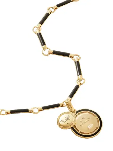 Foundrae Ever Growing Vivacity 18-karat Gold Onyx Necklace | Thumbnail 1