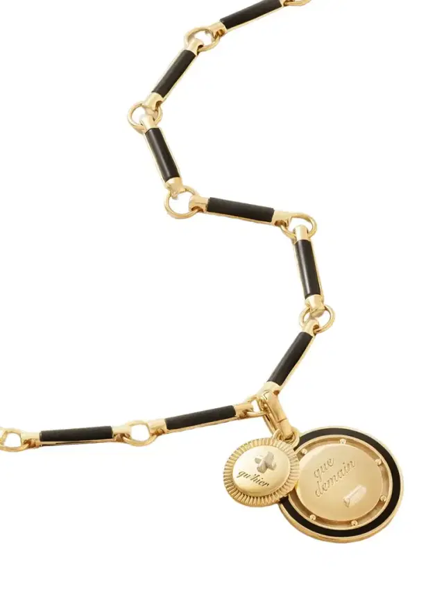 Ever Growing Vivacity 18-karat Gold Onyx Necklace