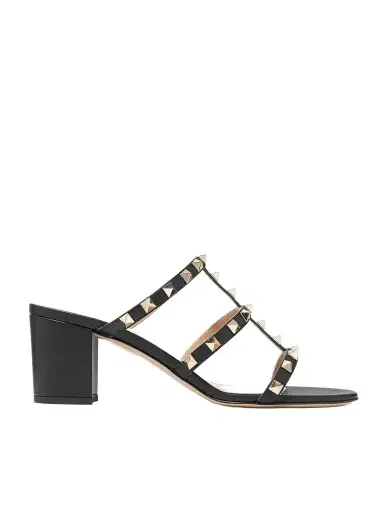 Valentino Garavani Rockstud 60 Leather Mules | Thumbnail 1 Valentino Garavani Rockstud 60 Leather Mules | Thumbnail 1
