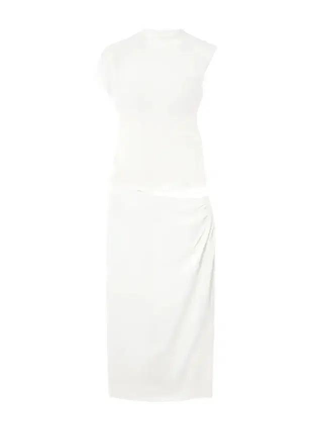 Fusion Cutout Ribbed Stretch-jersey And Faille Midi Dress