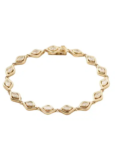 Sydney Evan Evil Eye Eternity 14-karat Gold Diamond Bracelet | Thumbnail 1