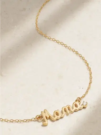 Alison Lou Mama 14-karat Gold Diamond Necklace | Thumbnail 1 Alison Lou Mama 14-karat Gold Diamond Necklace | Thumbnail 1