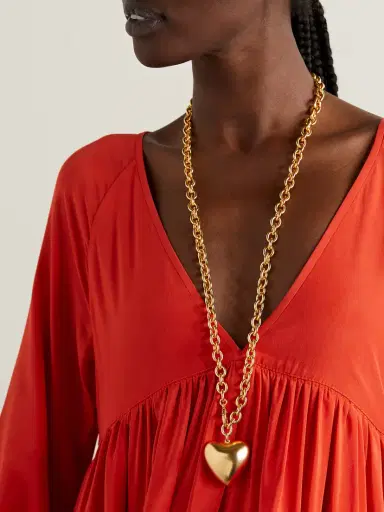 Roxanne Assoulin Heart & Soul Gold-tone Necklace | Thumbnail 2 Roxanne Assoulin Heart & Soul Gold-tone Necklace | Thumbnail 2