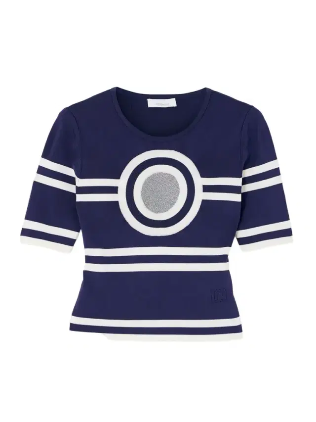 Lurex-trimmed Striped Ribbed-knit Top