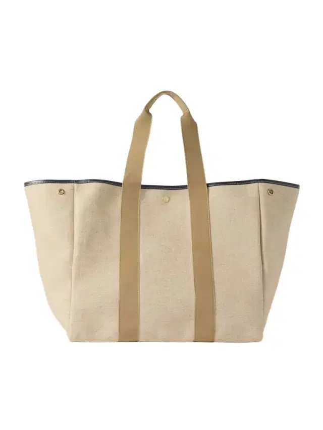 Traversée Large Leather- And Webbing-trimmed Canvas Tote