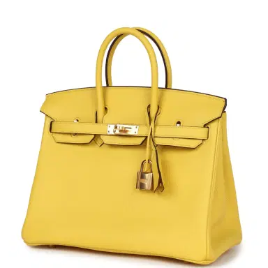 HERMÈS Hermes Birkin 25 Jaune de Naples Togo Gold Hardware | Thumbnail 4 HERMÈS Hermes Birkin 25 Jaune de Naples Togo Gold Hardware | Thumbnail 4