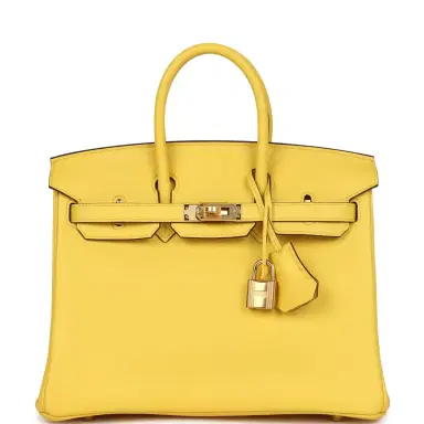 HERMÈS Hermes Birkin 25 Jaune de Naples Togo Gold Hardware | Thumbnail 1 HERMÈS Hermes Birkin 25 Jaune de Naples Togo Gold Hardware | Thumbnail 1