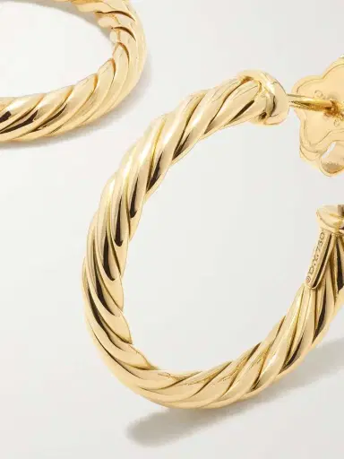 David Yurman Cable Spira 18-karat Gold Hoop Earrings | Thumbnail 5 David Yurman Cable Spira 18-karat Gold Hoop Earrings | Thumbnail 5