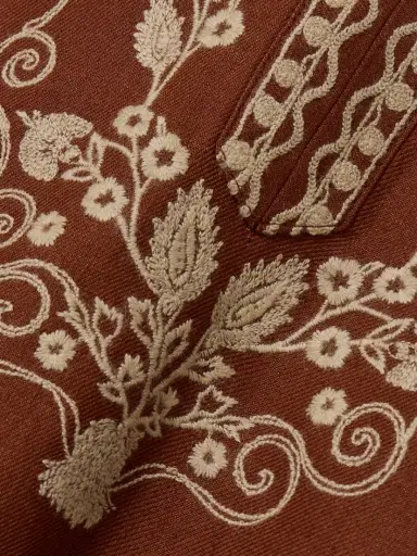 Loro Piana Embroidered Linen Kaftan | Thumbnail 4