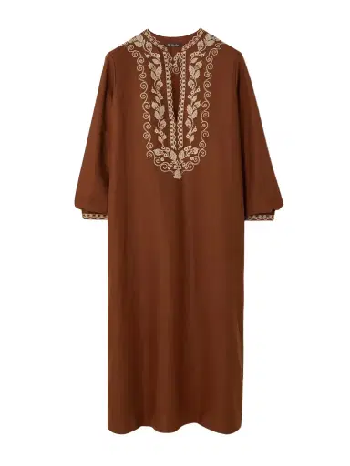 Loro Piana Embroidered Linen Kaftan | Thumbnail 1