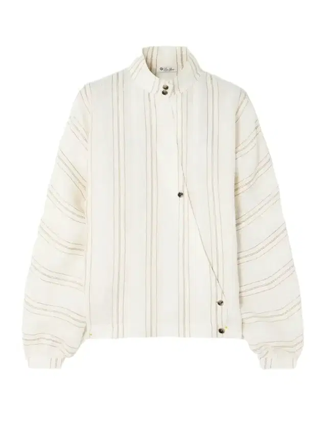 Loro Piana Shay Striped Linen Blouse