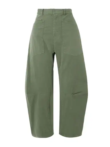 Nili Lotan Shon Cotton-blend Twill Barrel-leg Pants | Thumbnail 1