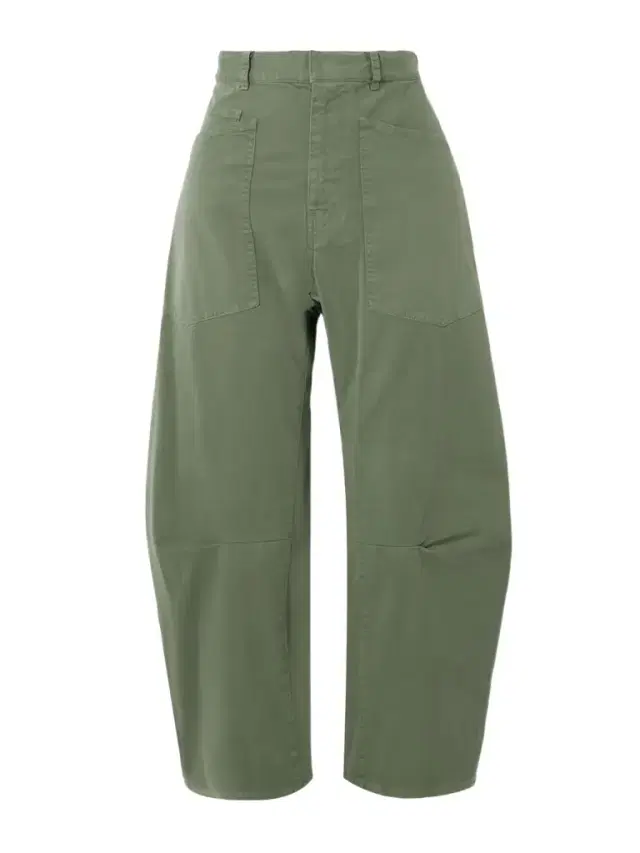Shon Cotton-blend Twill Barrel-leg Pants