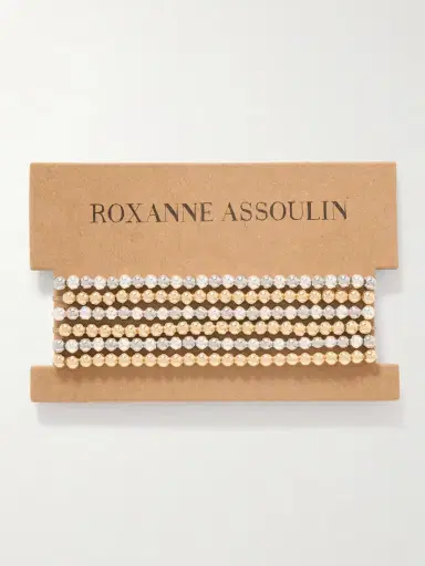 Roxanne Assoulin Mixed Metals Set Of Six Gold And Silver-tone Bracelets | Thumbnail 5 Roxanne Assoulin Mixed Metals Set Of Six Gold And Silver-tone Bracelets | Thumbnail 5