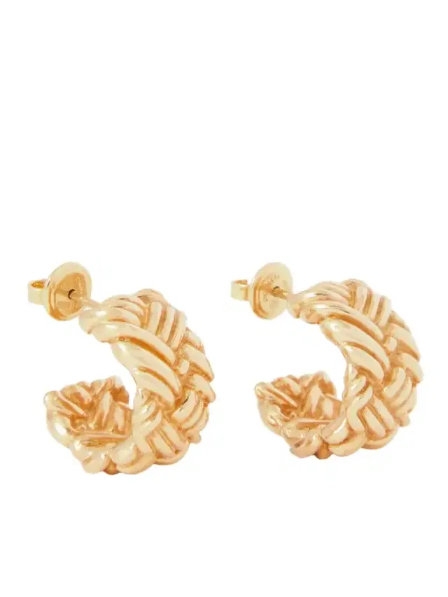 Intrecciato Gold-plated Earrings