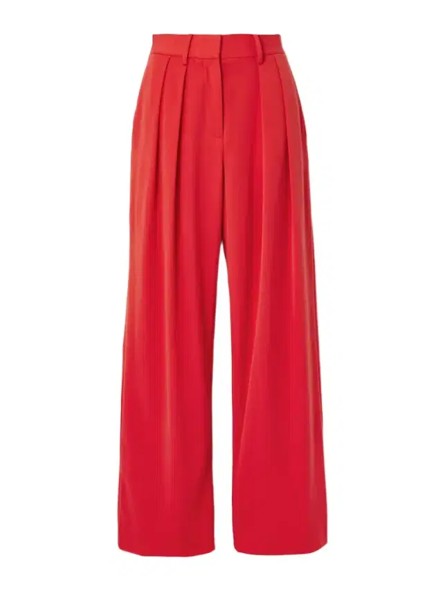 Luisa Pleated Twill Wide-leg Pants