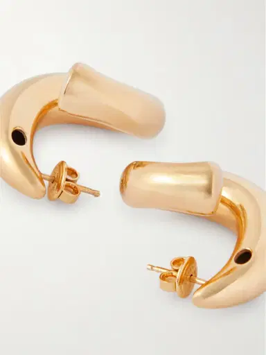 Bottega Veneta Sardine Gold-plated Earrings | Thumbnail 3