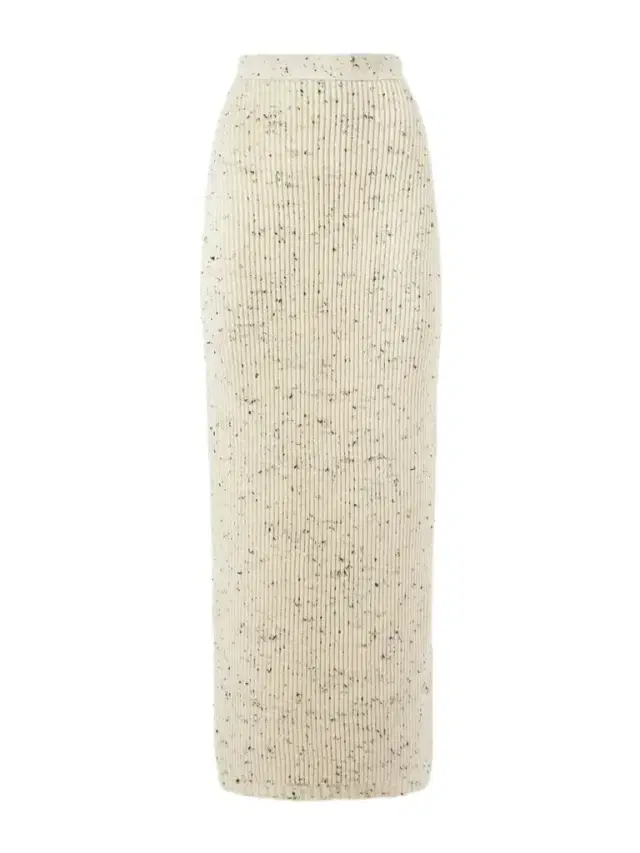 Ribbed Wool-blend Maxi Skirt