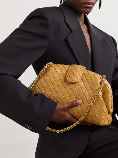 Bottega Veneta Lauren 1980 Teen Small Intrecciato Leather Clutch | Thumbnail 2