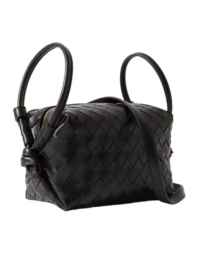 Avenue Small Intrecciato Leather Shoulder Bag