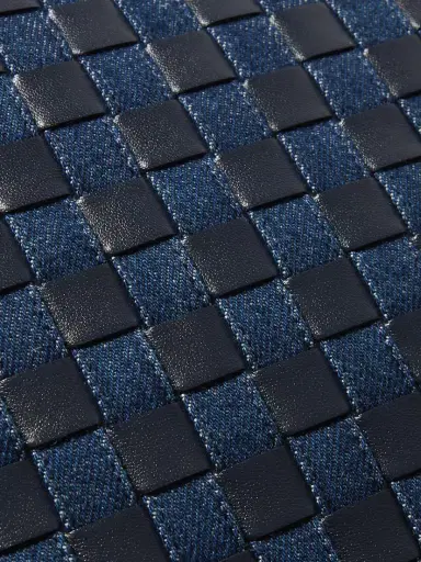 Bottega Veneta Hop Large Intrecciato Leather And Denim Tote | Thumbnail 4
