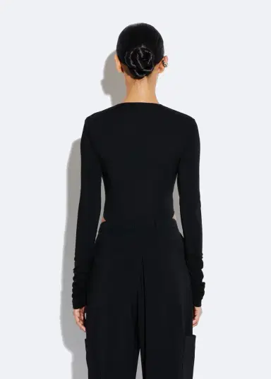 Lapointe Jersey Long Sleeve Bodysuit | Thumbnail 2 Lapointe Jersey Long Sleeve Bodysuit | Thumbnail 2