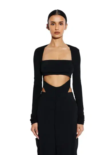 Lapointe Jersey Long Sleeve Bodysuit | Thumbnail 1 Lapointe Jersey Long Sleeve Bodysuit | Thumbnail 1