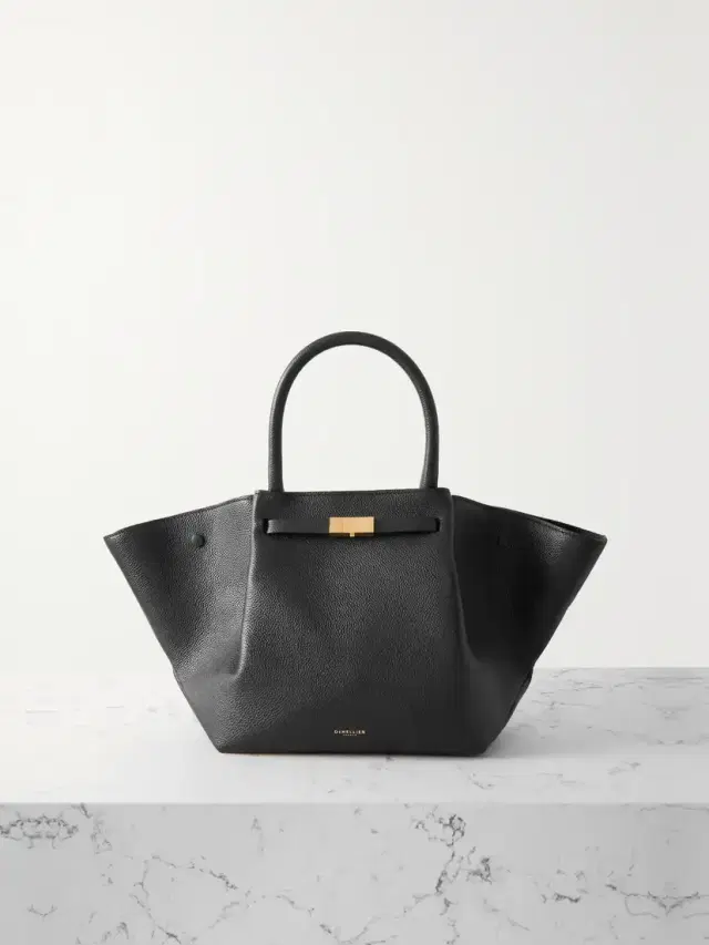 DeMellier The New York Midi Textured-leather Tote