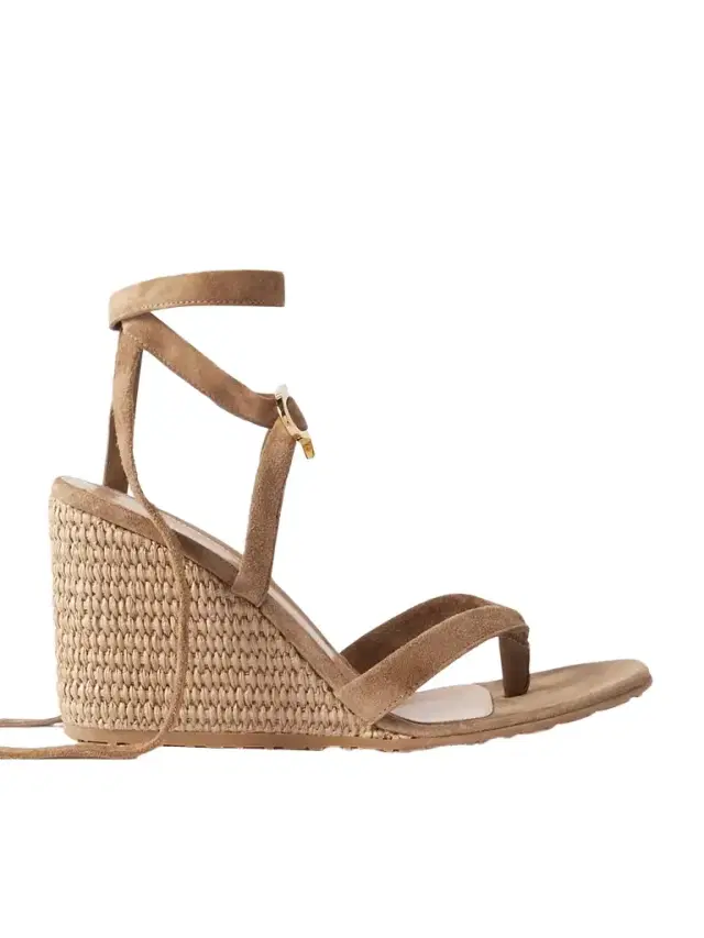 Oleg 85 Suede Wedge Sandals
