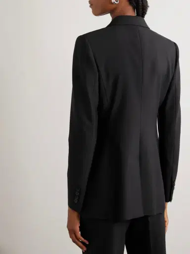 Another Tomorrow Grain De Poudre Wool Blazer | Thumbnail 4 Another Tomorrow Grain De Poudre Wool Blazer | Thumbnail 4