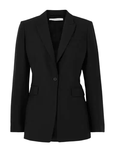 Another Tomorrow Grain De Poudre Wool Blazer | Thumbnail 1 Another Tomorrow Grain De Poudre Wool Blazer | Thumbnail 1