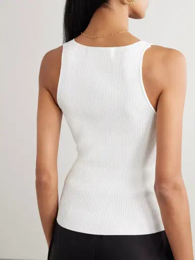 Another Tomorrow Ribbed Jersey Tank Top | Thumbnail 3