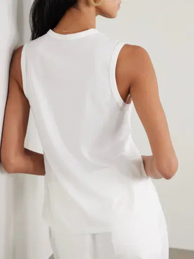 Another Tomorrow Organic Cotton-jersey Tank Top | Thumbnail 3 Another Tomorrow Organic Cotton-jersey Tank Top | Thumbnail 3