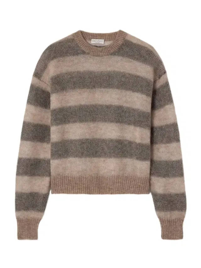 Striped Mohair-blend Sweater