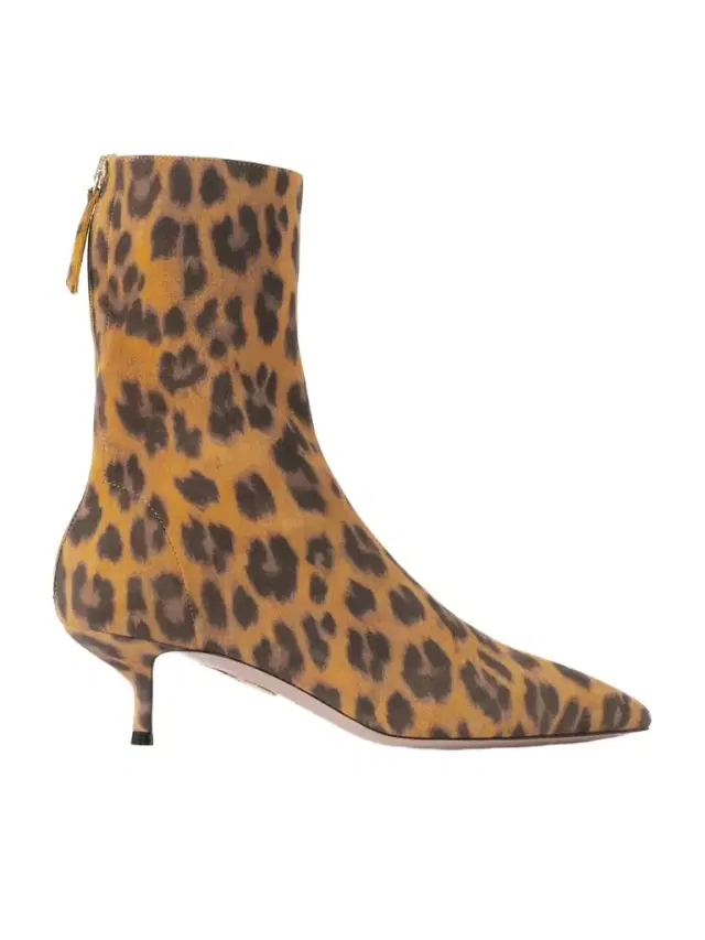 Montmartre 50 Leopard-print Suede Ankle Boots