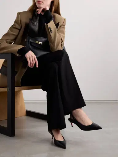 Christian Louboutin Sporty Kate 45 Leather Slingback Pumps | Thumbnail 2 Christian Louboutin Sporty Kate 45 Leather Slingback Pumps | Thumbnail 2