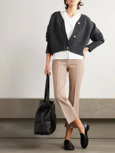 HIGH SPORT Kick Cropped Stretch-cotton Flared Pants | Thumbnail 2 HIGH SPORT Kick Cropped Stretch-cotton Flared Pants | Thumbnail 2
