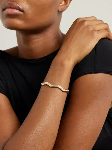 David Yurman Stax 18-karat Gold Diamond Cuff | Thumbnail 2 David Yurman Stax 18-karat Gold Diamond Cuff | Thumbnail 2
