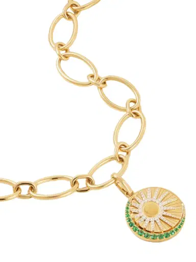 Foundrae Balance 18-karat Gold, Emerald And Diamond Necklace | Thumbnail 1