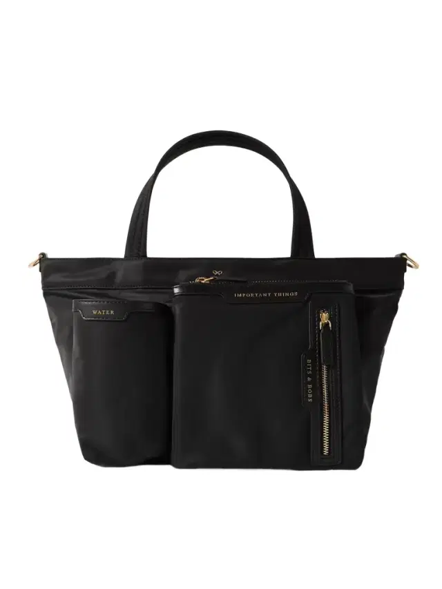 Leather-trimmed Econyl® Tote Bag
