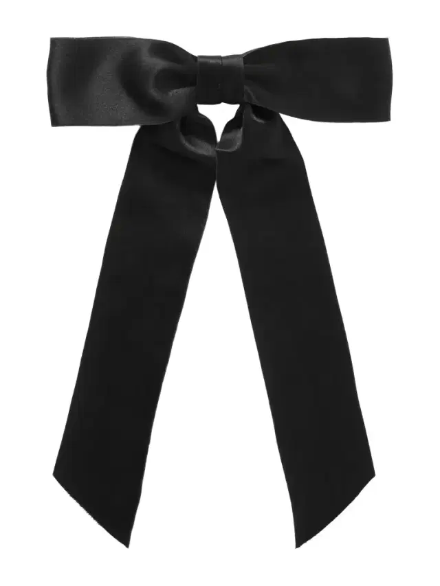 Virginia Silk-satin Bow Hair Clip